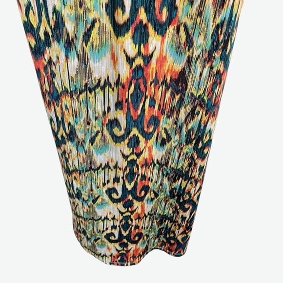 AB Studio Women's Sleeveless Stretch Jersey Knit Maxi Long Beaded Dress sz M - Picture 7 of 16